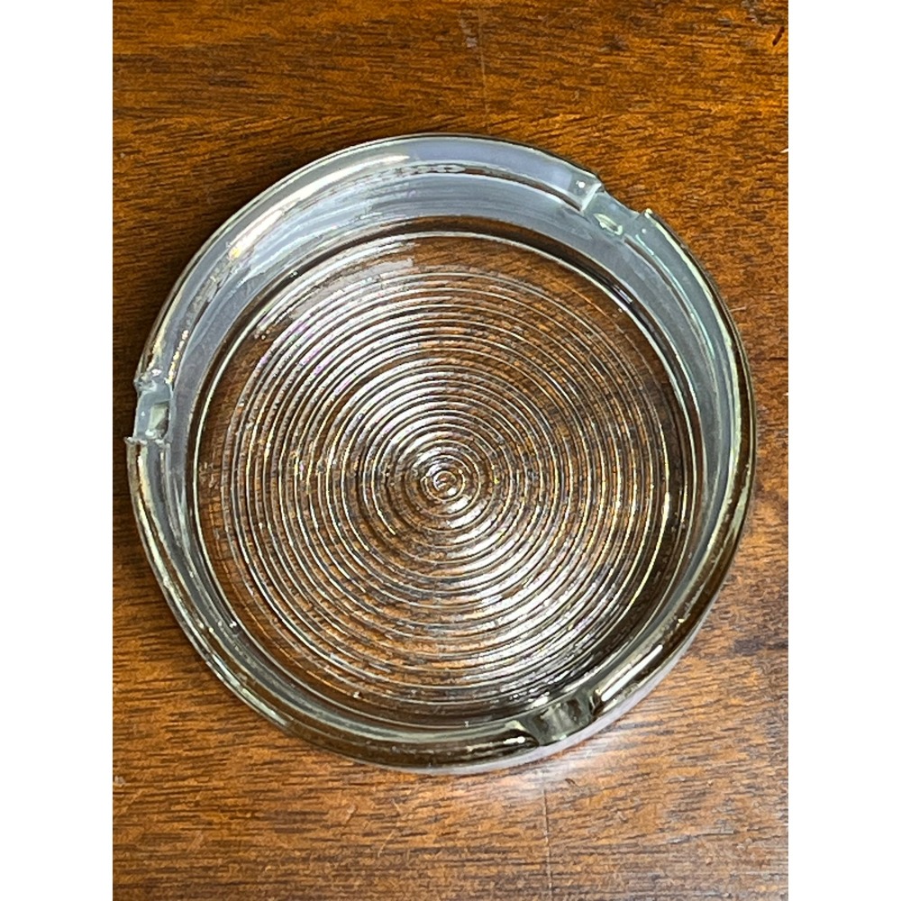 Vintage Caesars Palace Las Vegas Glass Ashtray Roman Casino Gold Trim - Picture 6 of 9